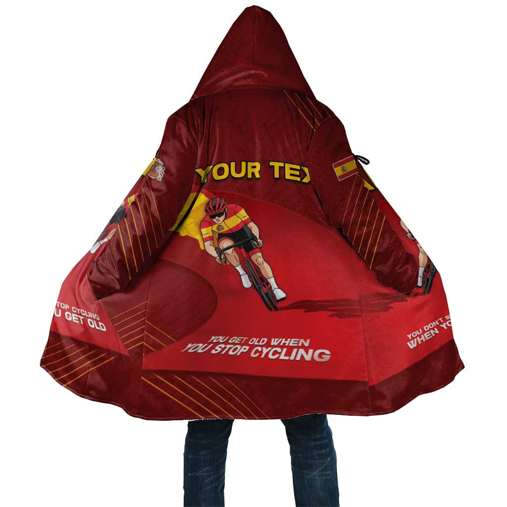 Personalized Spain Cycling Cloak You Don't Stop Cycling When You Get Old - Wonder Print Shop