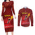 Personalized Spain Cycling Couples Matching Long Sleeve Bodycon Dress and Long Sleeve Button Shirt You Don't Stop Cycling When You Get Old - Wonder Print Shop