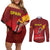 Personalized Spain Cycling Couples Matching Off Shoulder Short Dress and Long Sleeve Button Shirt You Don't Stop Cycling When You Get Old - Wonder Print Shop