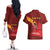 Personalized Spain Cycling Couples Matching Off The Shoulder Long Sleeve Dress and Hawaiian Shirt You Don't Stop Cycling When You Get Old - Wonder Print Shop