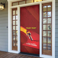 Personalized Spain Cycling Door Cover You Don't Stop Cycling When You Get Old - Wonder Print Shop