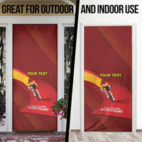 Personalized Spain Cycling Door Cover You Don't Stop Cycling When You Get Old - Wonder Print Shop