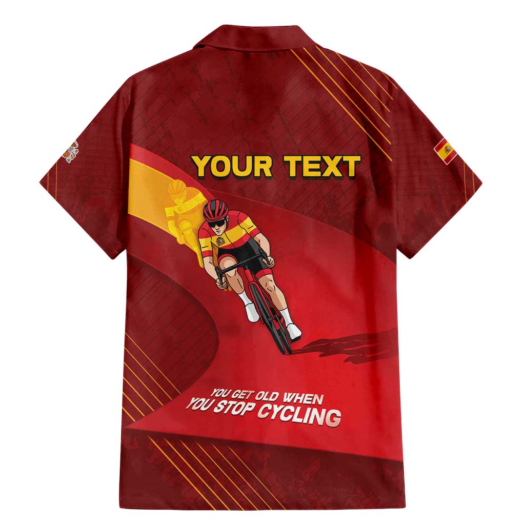 Personalized Spain Cycling Family Matching Mermaid Dress and Hawaiian Shirt You Don't Stop Cycling When You Get Old - Wonder Print Shop