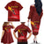Personalized Spain Cycling Family Matching Off The Shoulder Long Sleeve Dress and Hawaiian Shirt You Don't Stop Cycling When You Get Old - Wonder Print Shop
