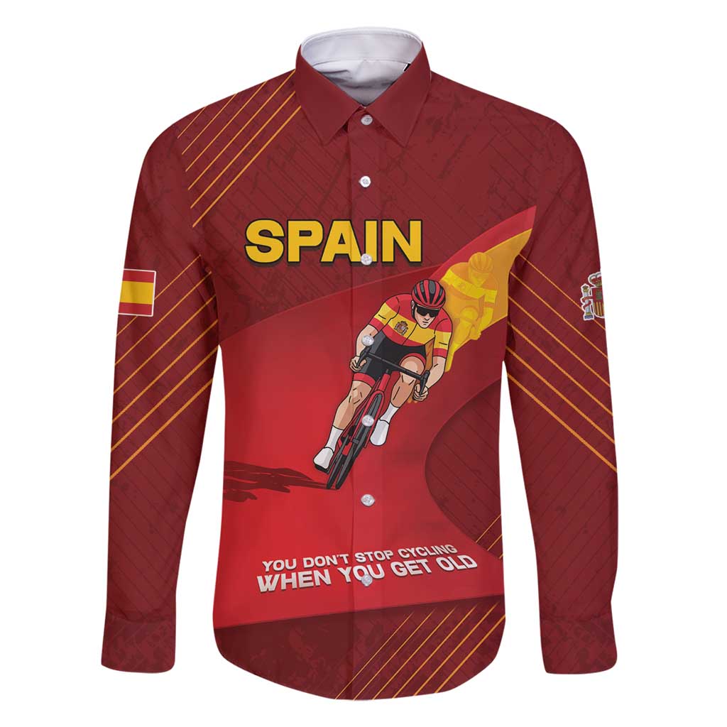 Personalized Spain Cycling Family Matching Summer Maxi Dress and Hawaiian Shirt You Don't Stop Cycling When You Get Old - Wonder Print Shop