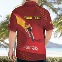 Personalized Spain Cycling Hawaiian Shirt You Don't Stop Cycling When You Get Old - Wonder Print Shop