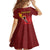 Personalized Spain Cycling Kid Short Sleeve Dress You Don't Stop Cycling When You Get Old - Wonder Print Shop