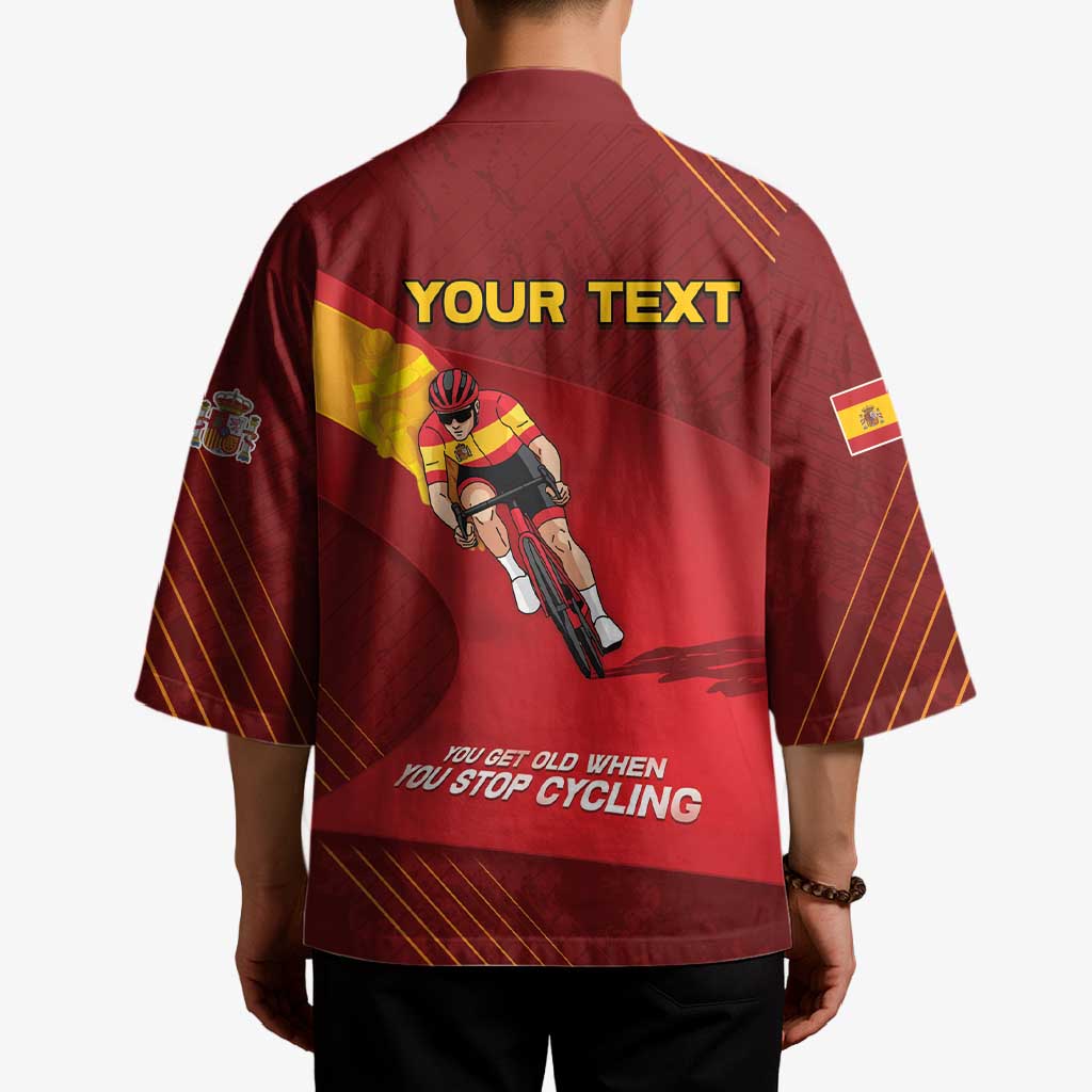 Personalized Spain Cycling Kimono You Don't Stop Cycling When You Get Old - Wonder Print Shop