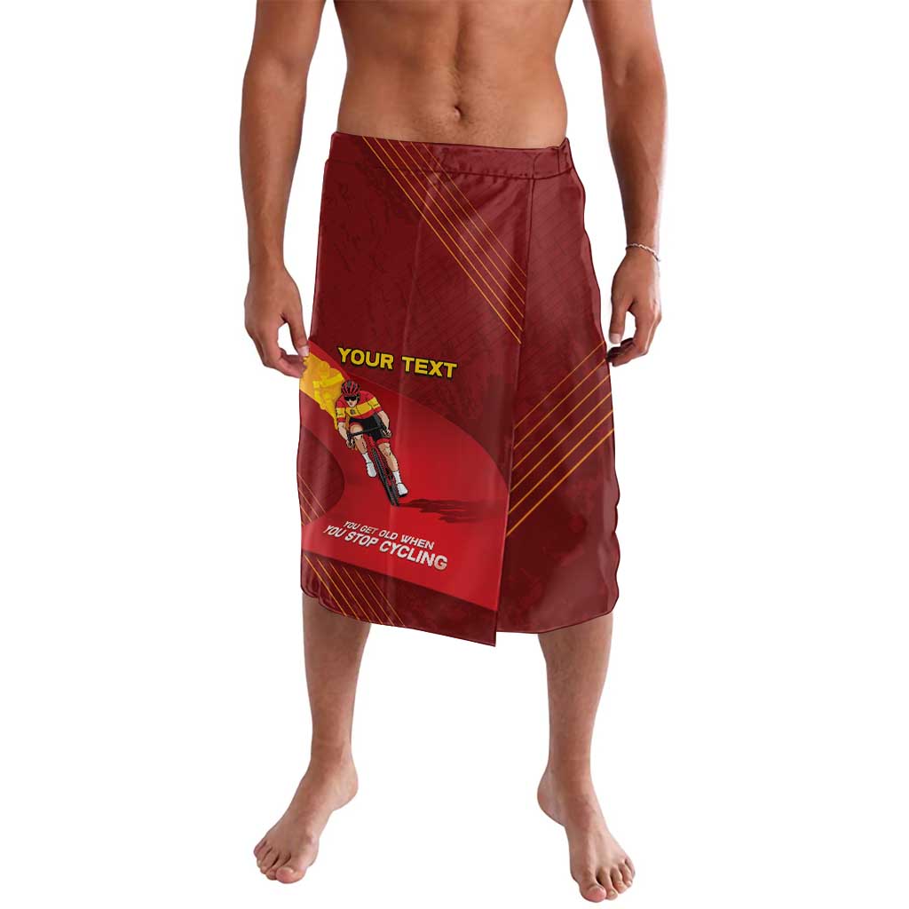 Personalized Spain Cycling Lavalava You Don't Stop Cycling When You Get Old - Wonder Print Shop