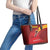 Spain Cycling Leather Tote Bag You Don't Stop Cycling When You Get Old - Wonder Print Shop