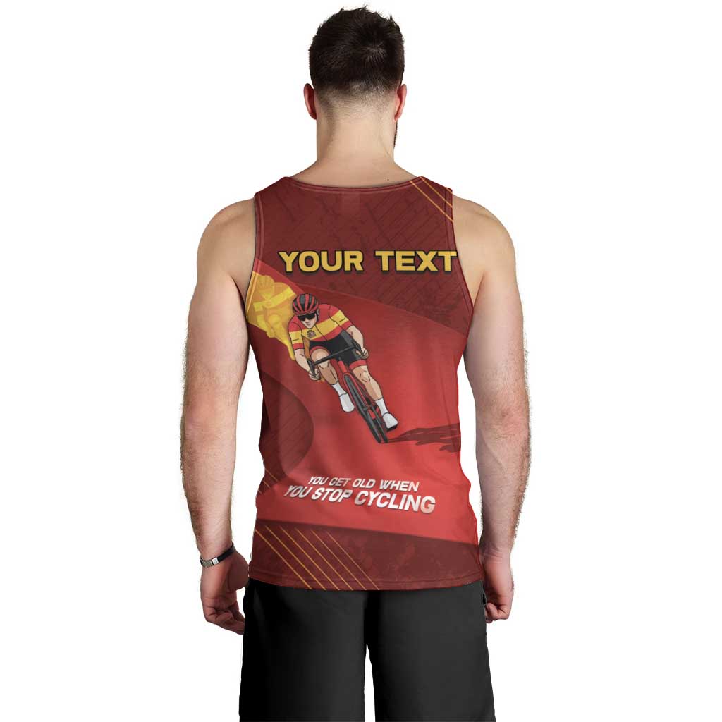 Personalized Spain Cycling Men Tank Top You Don't Stop Cycling When You Get Old - Wonder Print Shop