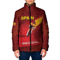 Personalized Spain Cycling Padded Jacket You Don't Stop Cycling When You Get Old - Wonder Print Shop