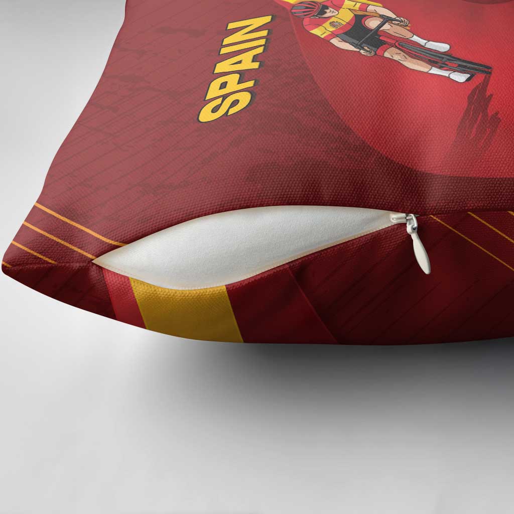Spain Cycling Pillow Cover You Don't Stop Cycling When You Get Old - Wonder Print Shop