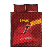 Spain Cycling Quilt Bed Set You Don't Stop Cycling When You Get Old - Wonder Print Shop