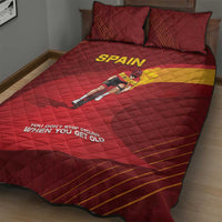 Spain Cycling Quilt Bed Set You Don't Stop Cycling When You Get Old - Wonder Print Shop
