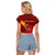 Personalized Spain Cycling Raglan Cropped T Shirt You Don't Stop Cycling When You Get Old - Wonder Print Shop