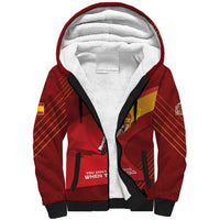 Personalized Spain Cycling Sherpa Hoodie You Don't Stop Cycling When You Get Old - Wonder Print Shop