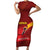 Personalized Spain Cycling Short Sleeve Bodycon Dress You Don't Stop Cycling When You Get Old - Wonder Print Shop