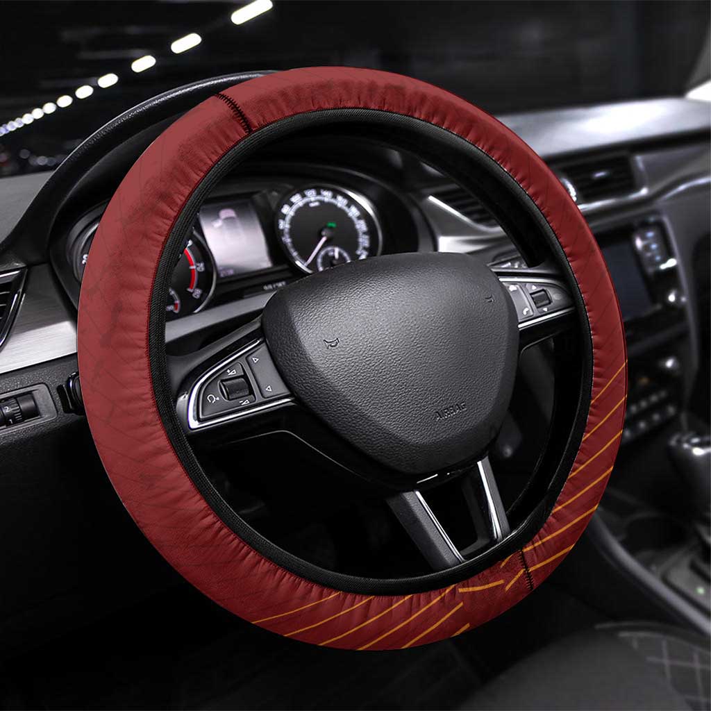 Spain Cycling Steering Wheel Cover You Don't Stop Cycling When You Get Old - Wonder Print Shop