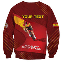 Personalized Spain Cycling Sweatshirt You Don't Stop Cycling When You Get Old - Wonder Print Shop