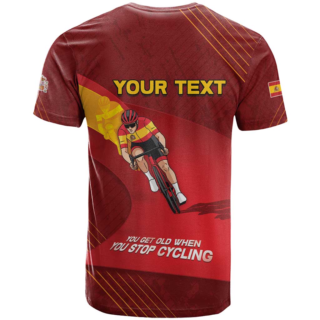 Personalized Spain Cycling T Shirt You Don't Stop Cycling When You Get Old - Wonder Print Shop
