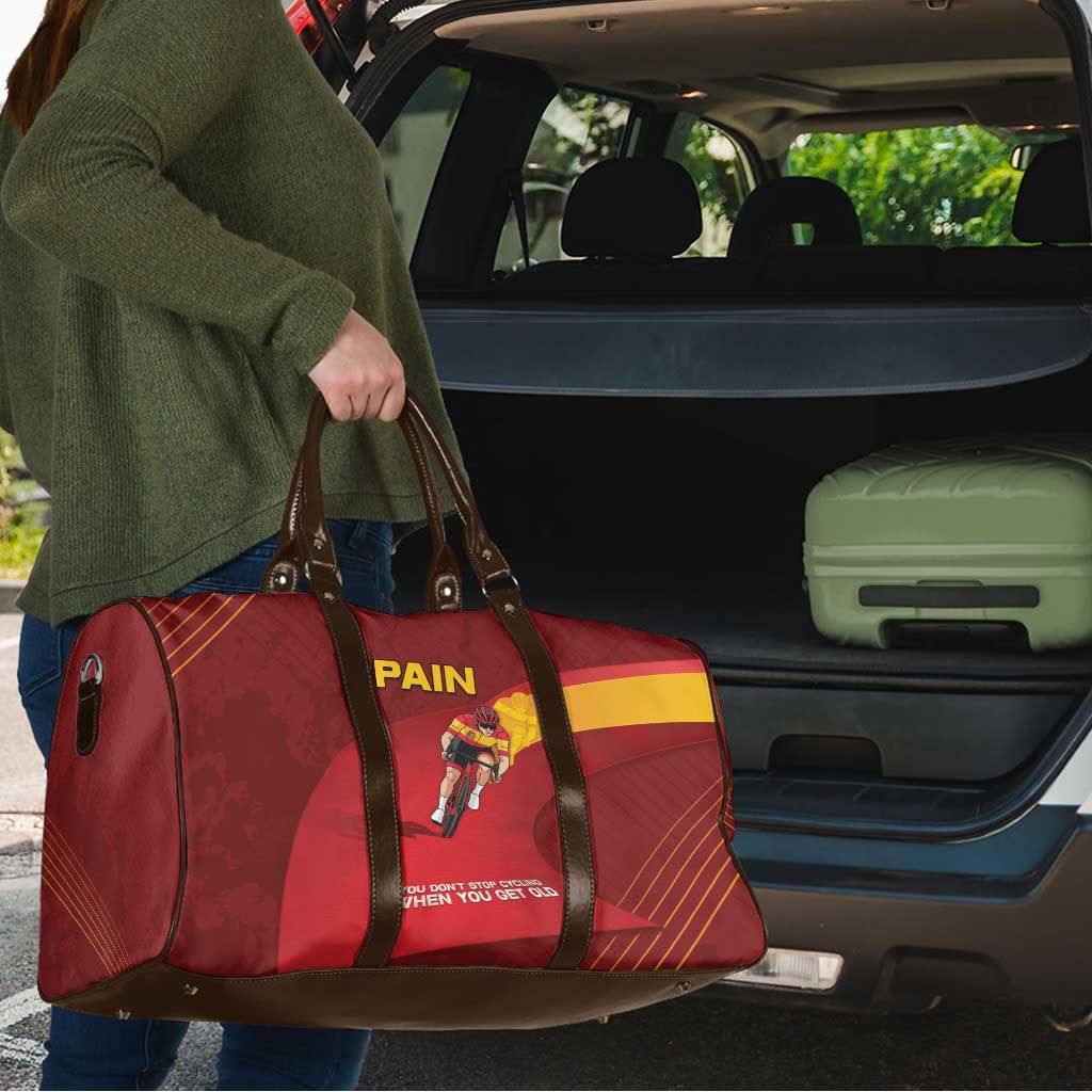 Spain Cycling Travel Bag You Don't Stop Cycling When You Get Old - Wonder Print Shop