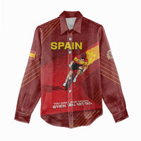 Personalized Spain Cycling Women Casual Shirt You Don't Stop Cycling When You Get Old - Wonder Print Shop