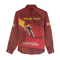 Personalized Spain Cycling Women Casual Shirt You Don't Stop Cycling When You Get Old - Wonder Print Shop