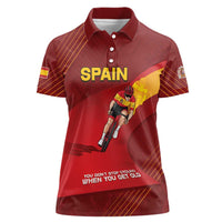 Personalized Spain Cycling Women Polo Shirt You Don't Stop Cycling When You Get Old - Wonder Print Shop