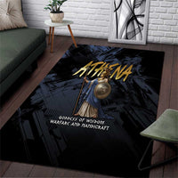 Ancient Greek Athena Area Rug Goddess Of Wisdom - Wonder Print Shop