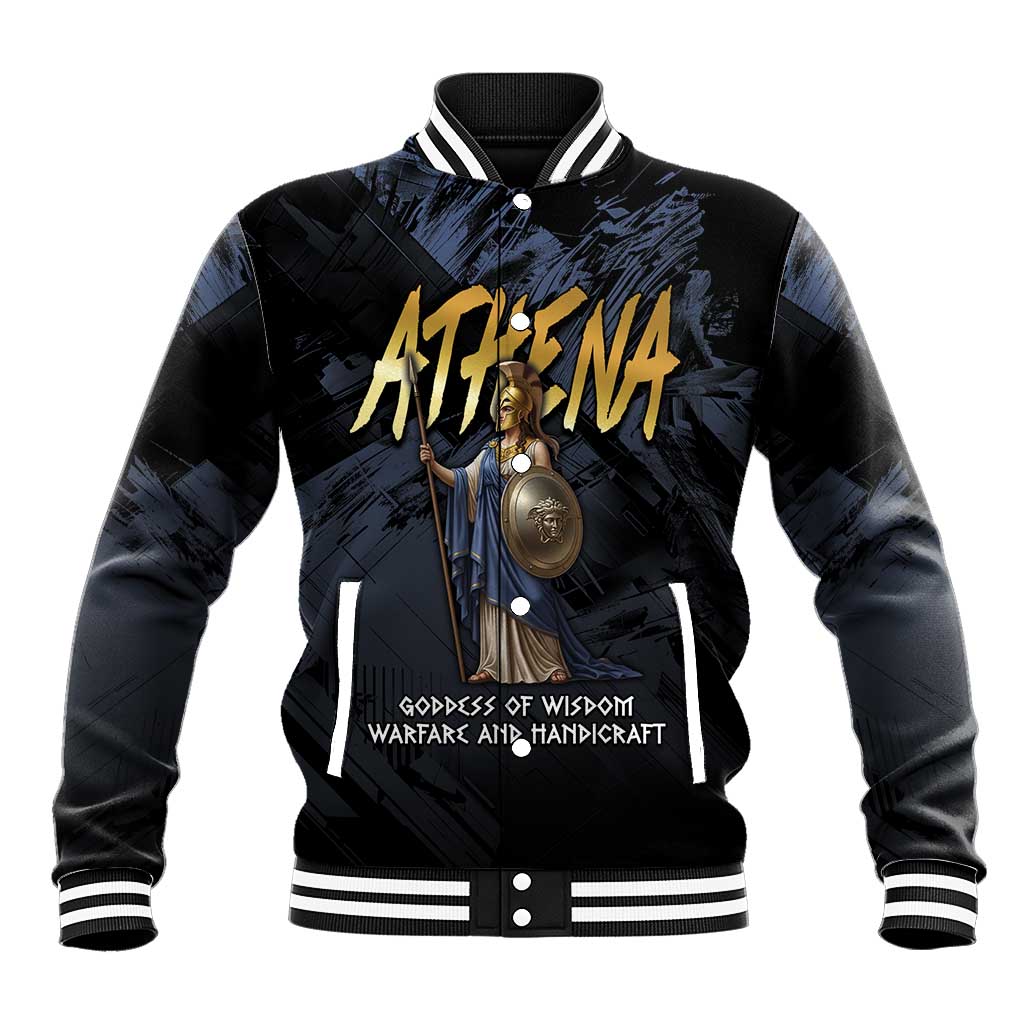 Ancient Greek Athena Baseball Jacket Goddess Of Wisdom - Wonder Print Shop