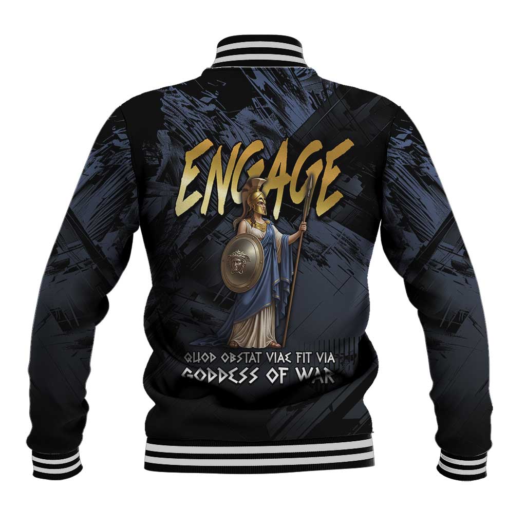 Ancient Greek Athena Baseball Jacket Goddess Of Wisdom - Wonder Print Shop