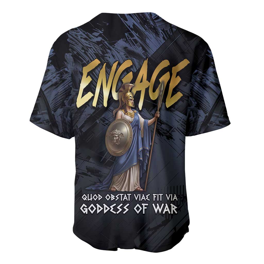 Ancient Greek Athena Baseball Jersey Goddess Of Wisdom - Wonder Print Shop