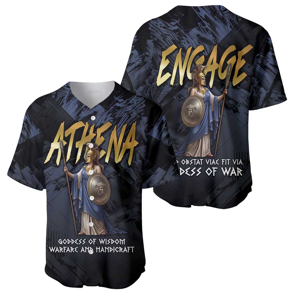 Ancient Greek Athena Baseball Jersey Goddess Of Wisdom - Wonder Print Shop