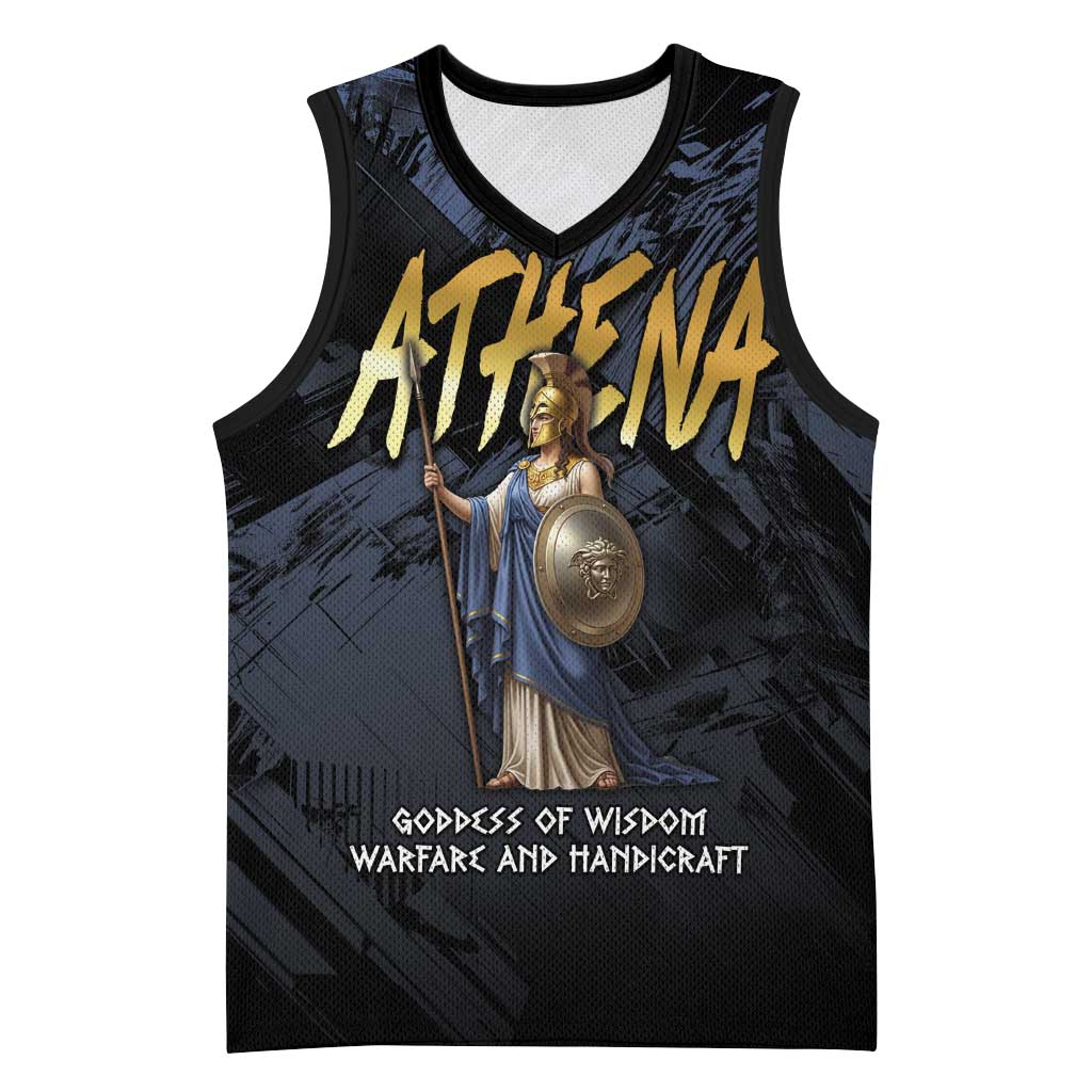 Ancient Greek Athena Basketball Jersey Goddess Of Wisdom - Wonder Print Shop