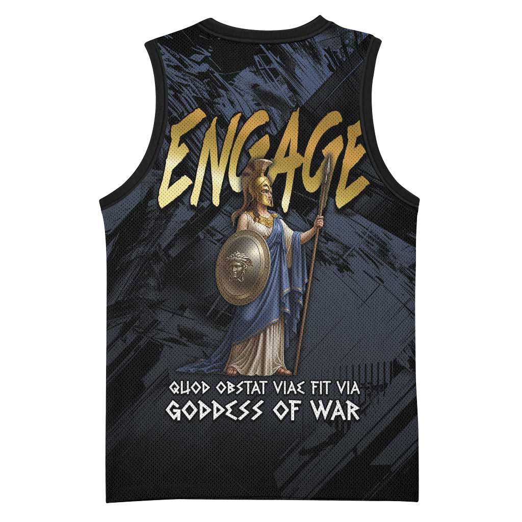 Ancient Greek Athena Basketball Jersey Goddess Of Wisdom - Wonder Print Shop