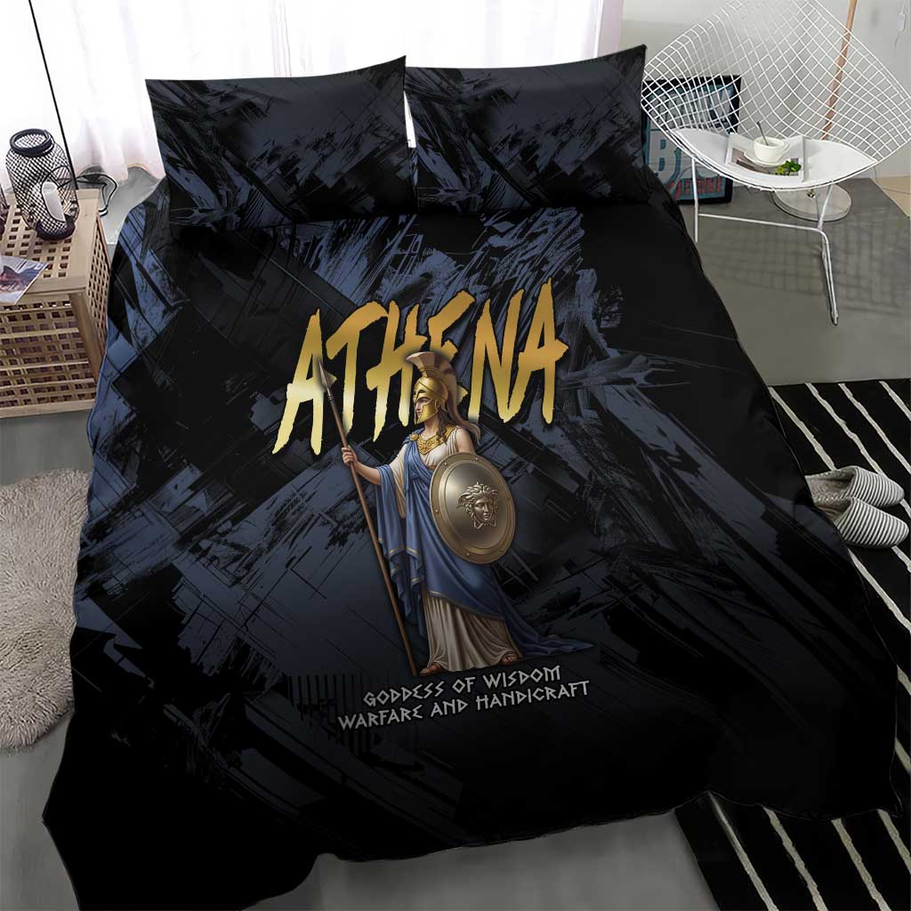 Ancient Greek Athena Bedding Set Goddess Of Wisdom - Wonder Print Shop