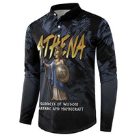 Ancient Greek Athena Button Sweatshirt Goddess Of Wisdom - Wonder Print Shop