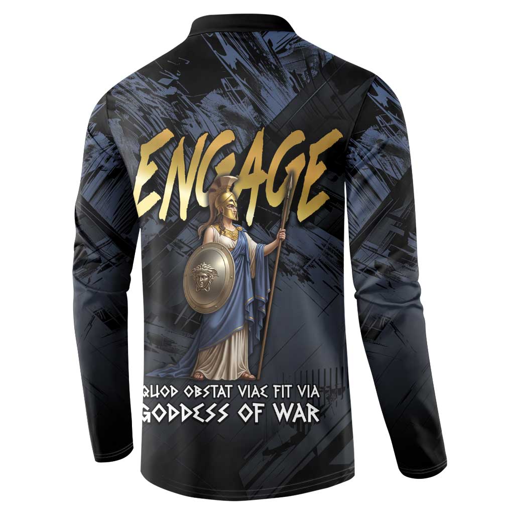 Ancient Greek Athena Button Sweatshirt Goddess Of Wisdom - Wonder Print Shop