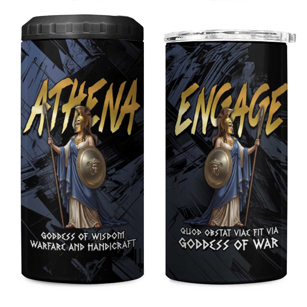 Ancient Greek Athena 4 in 1 Can Cooler Tumbler Goddess Of Wisdom - Wonder Print Shop