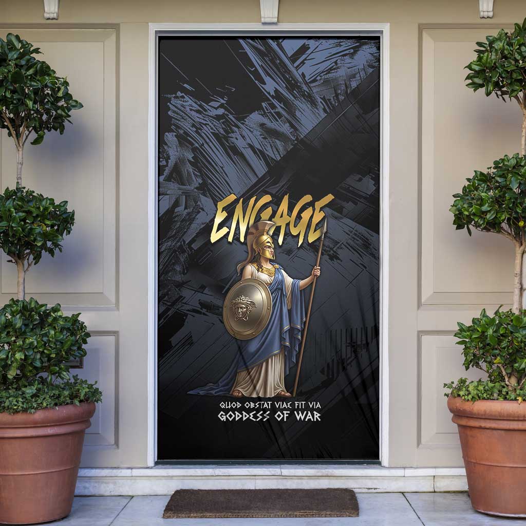 Ancient Greek Athena Door Cover Goddess Of Wisdom - Wonder Print Shop