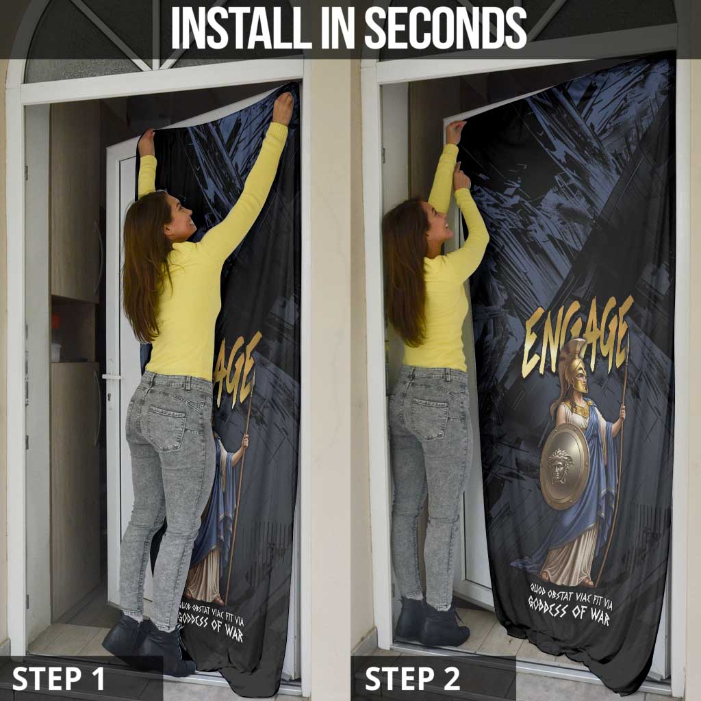 Ancient Greek Athena Door Cover Goddess Of Wisdom - Wonder Print Shop