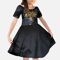 Ancient Greek Athena Family Matching Long Sleeve Bodycon Dress and Hawaiian Shirt Goddess Of Wisdom - Wonder Print Shop