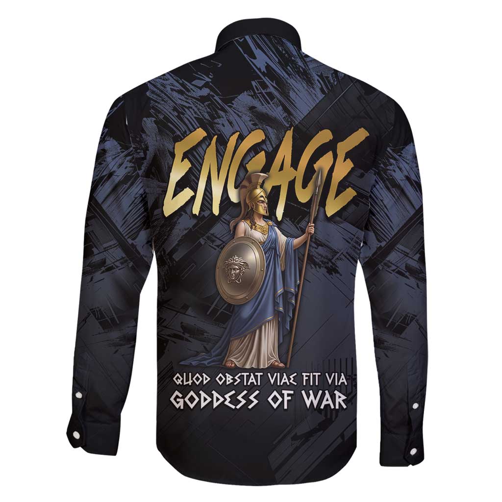 Ancient Greek Athena Family Matching Long Sleeve Bodycon Dress and Hawaiian Shirt Goddess Of Wisdom - Wonder Print Shop