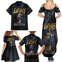 Ancient Greek Athena Family Matching Summer Maxi Dress and Hawaiian Shirt Goddess Of Wisdom - Wonder Print Shop