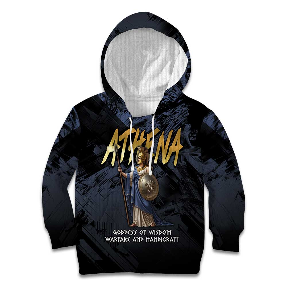 Ancient Greek Athena Kid Hoodie Goddess Of Wisdom - Wonder Print Shop