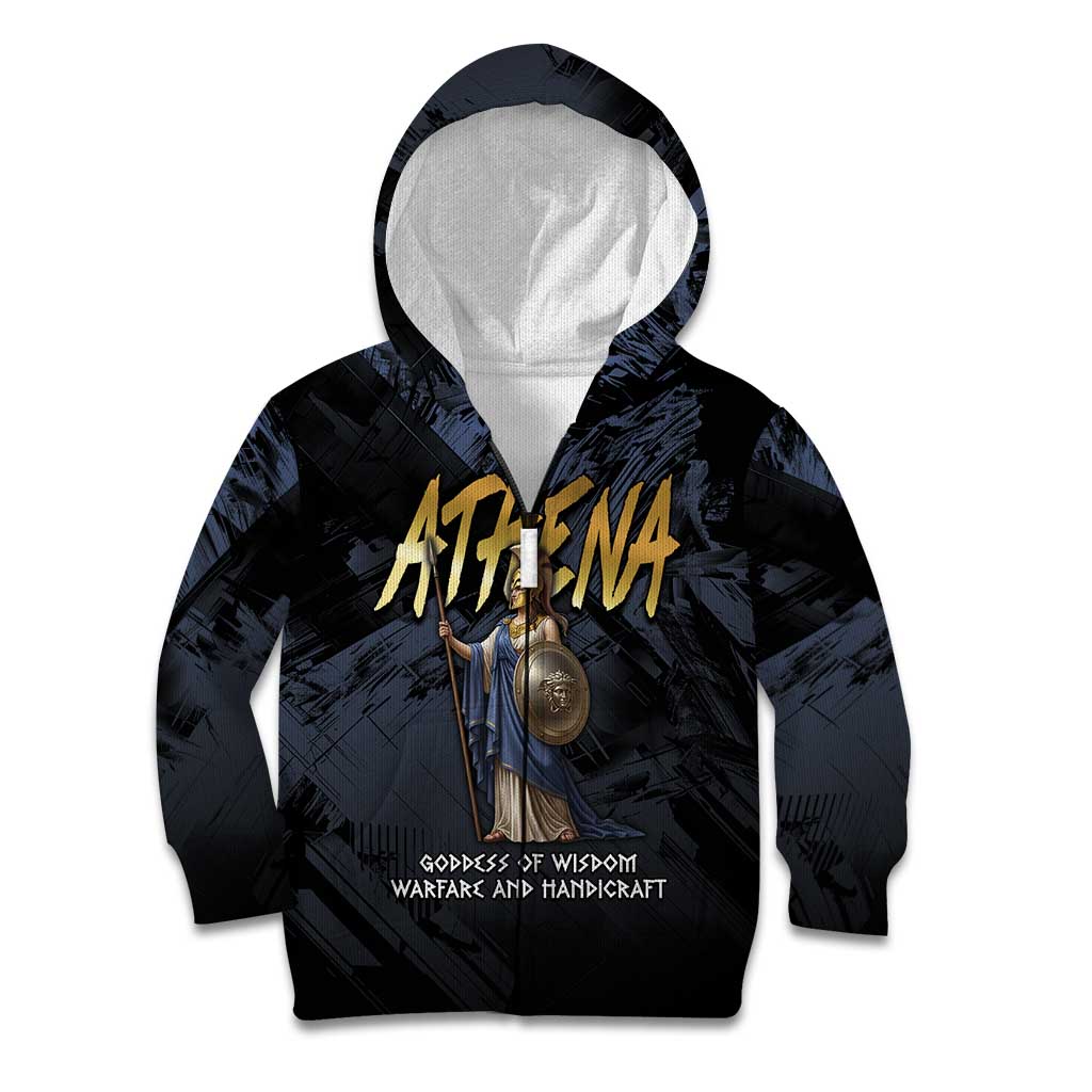 Ancient Greek Athena Kid Hoodie Goddess Of Wisdom - Wonder Print Shop