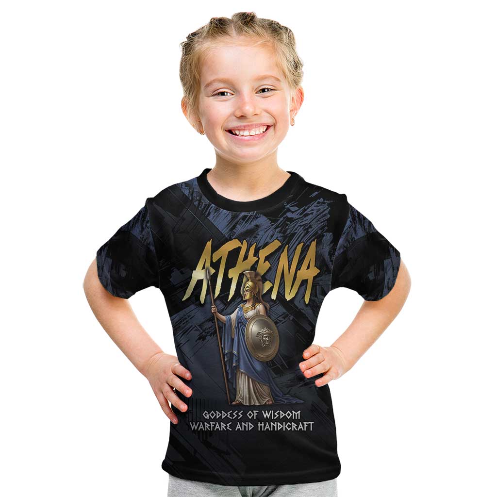 Ancient Greek Athena Kid T Shirt Goddess Of Wisdom - Wonder Print Shop