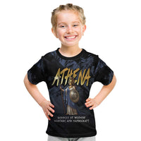 Ancient Greek Athena Kid T Shirt Goddess Of Wisdom - Wonder Print Shop