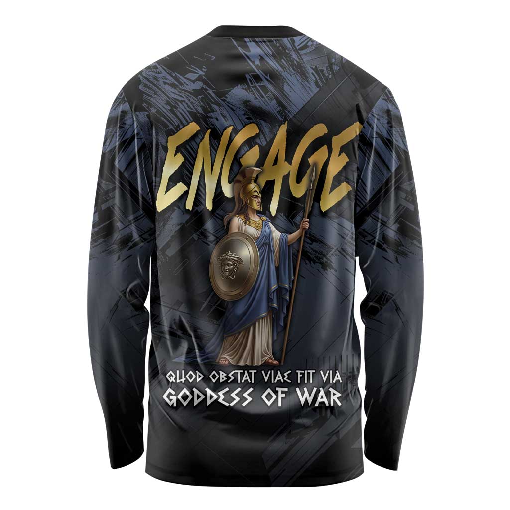 Ancient Greek Athena Long Sleeve Shirt Goddess Of Wisdom - Wonder Print Shop